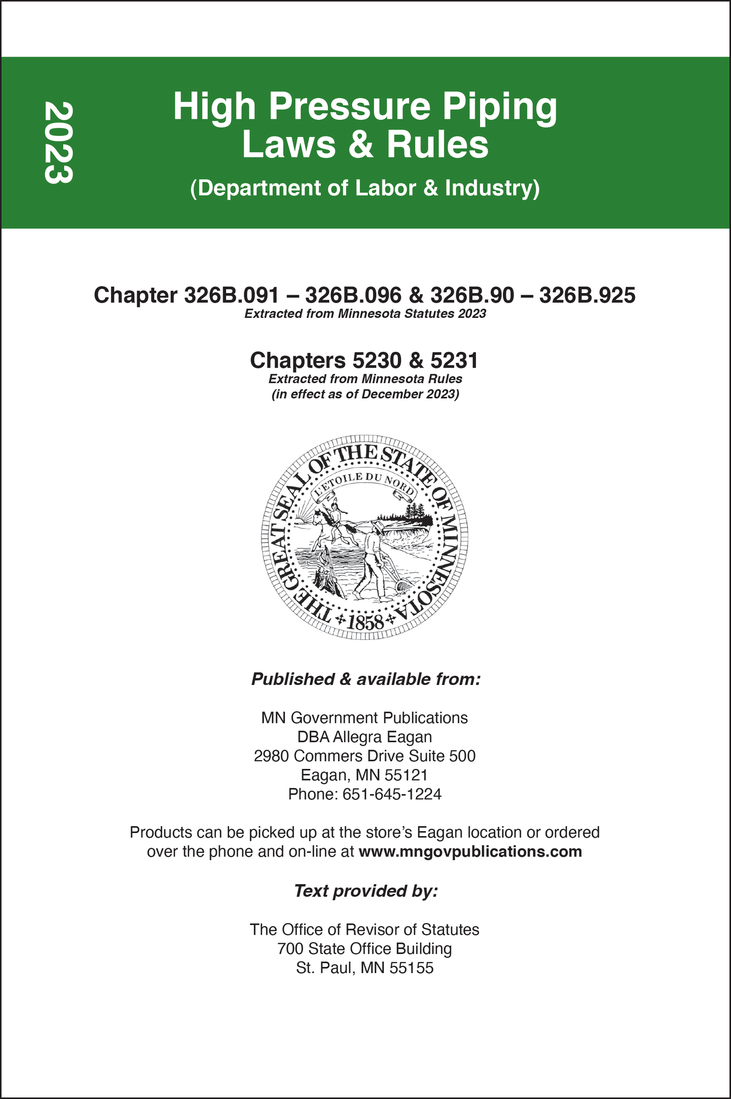 High Pressure Piping Laws & Rules