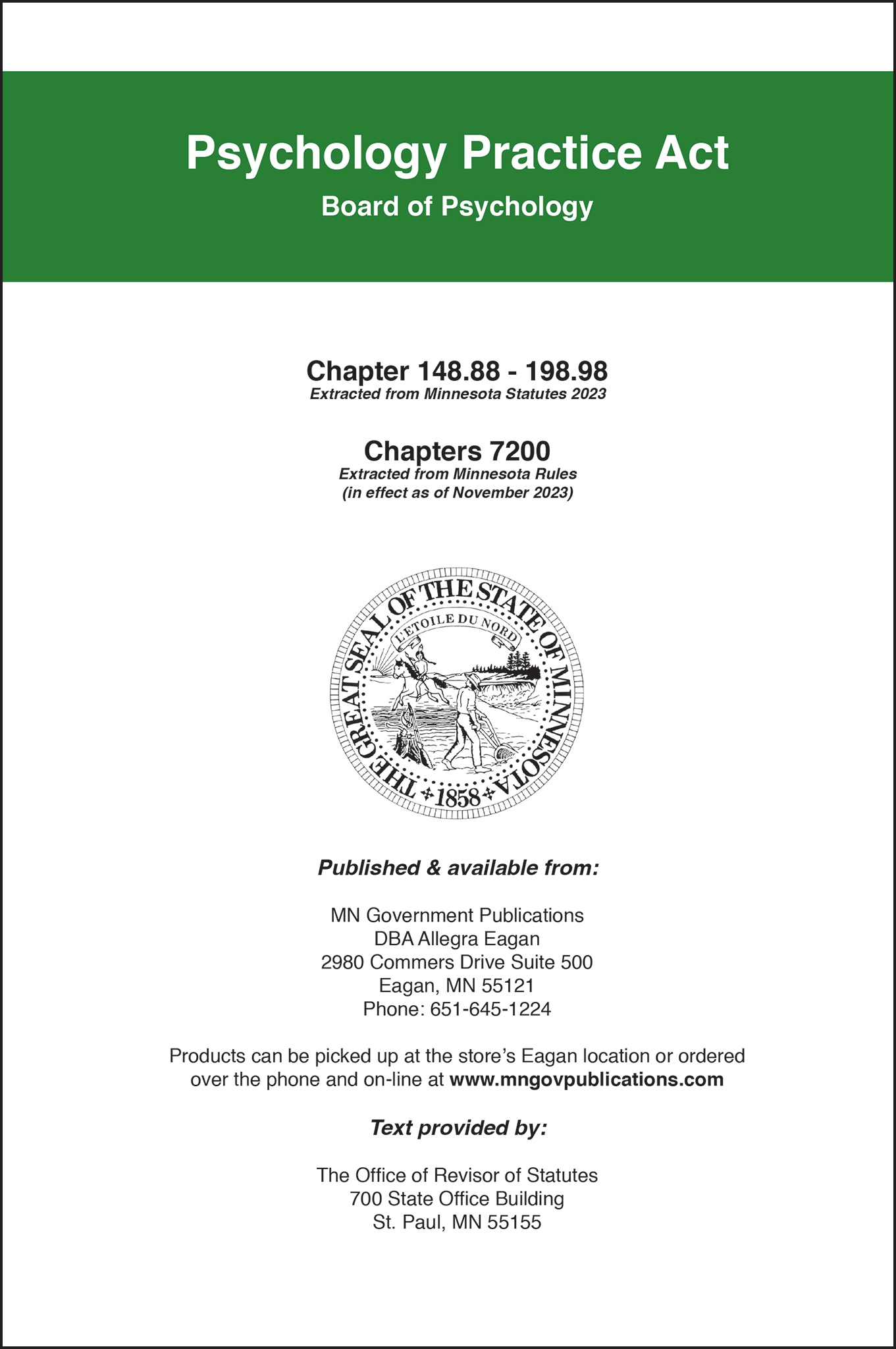 Psychology Practice Act