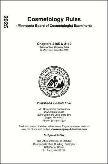 Cosmetology & Barbers – MN Government Publications
