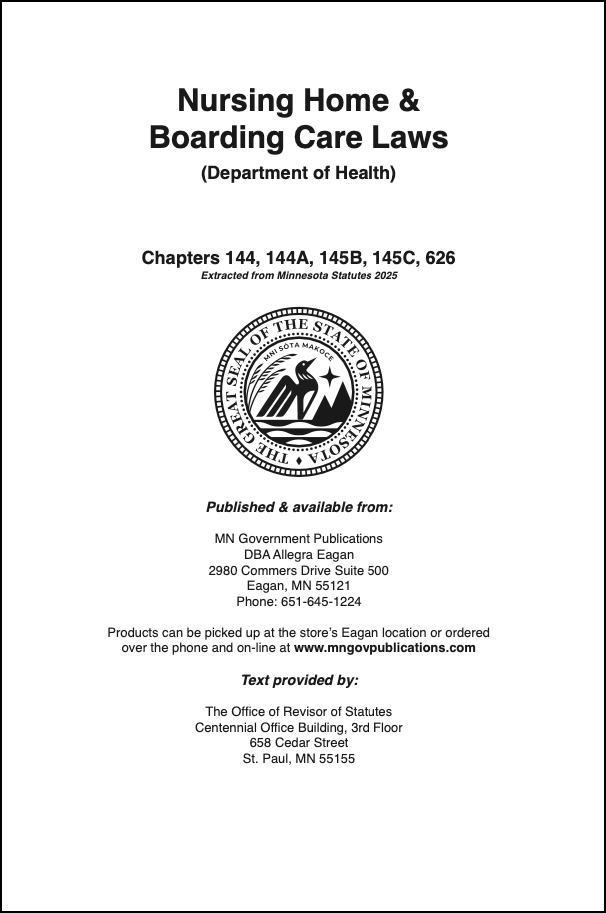 Nursing Home & Boarding Care Laws