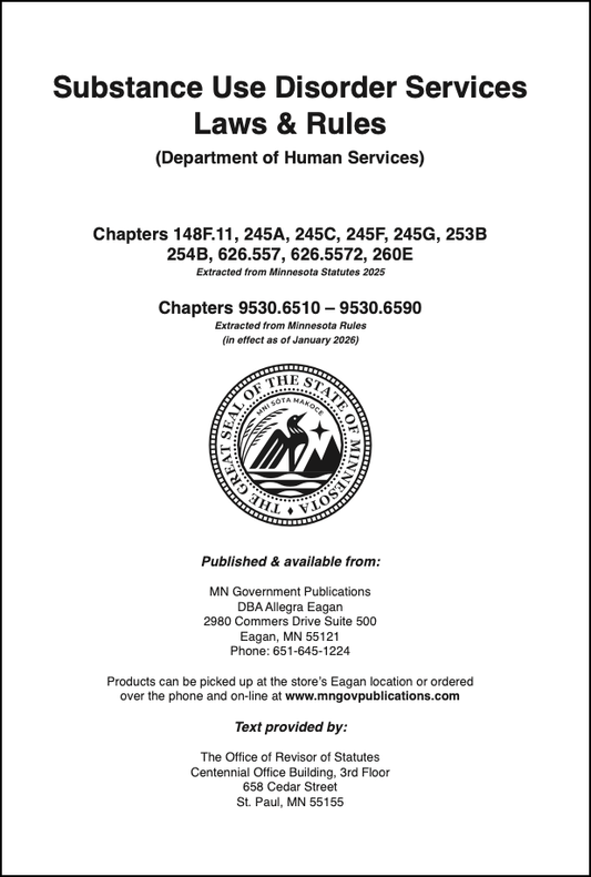 Substance Use Disorder Services Laws & Rules