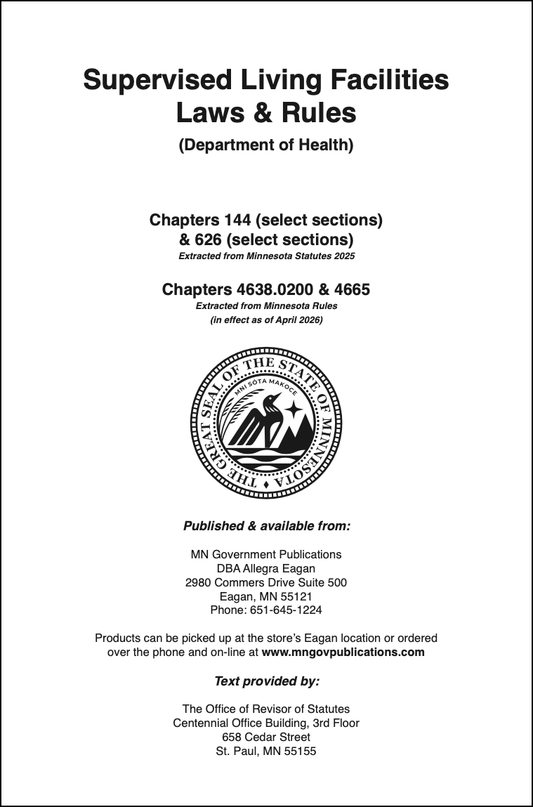 Supervised Living Facilities Laws & Rules