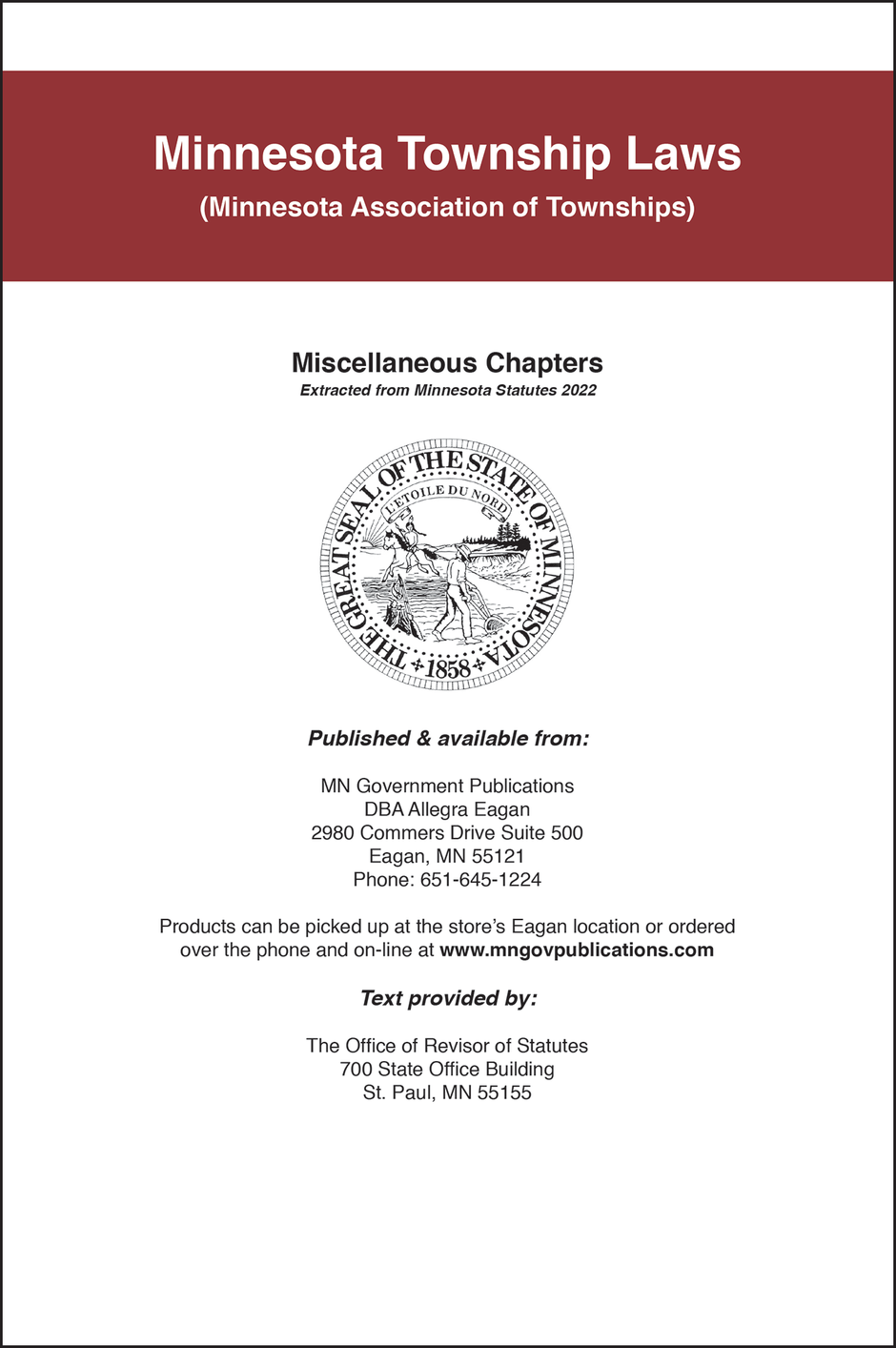 Miscellaneous – MN Government Publications