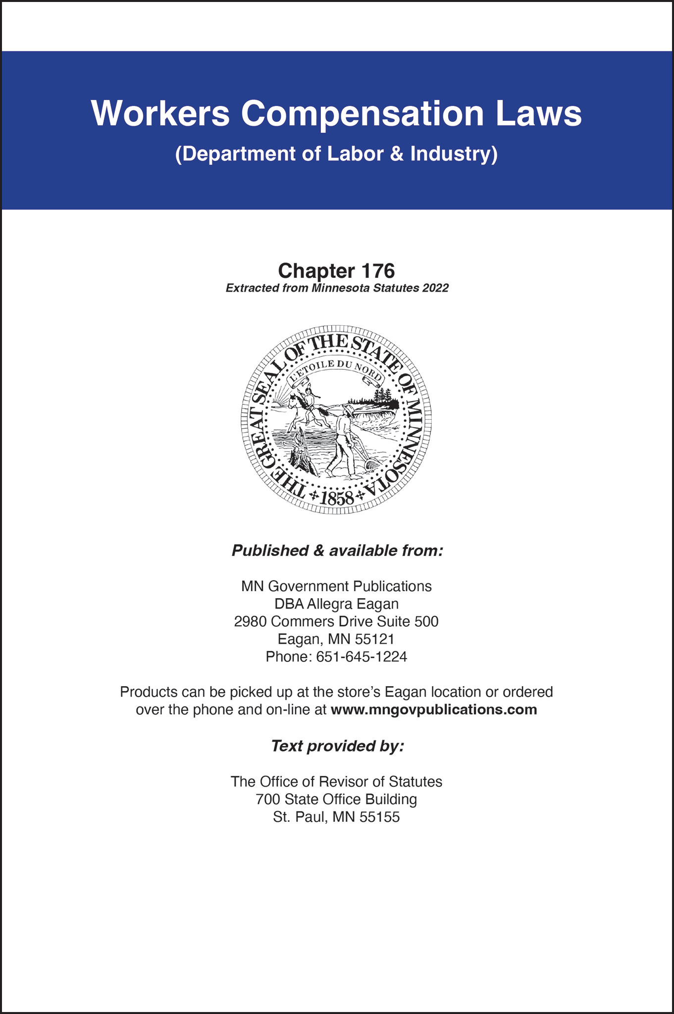 Workers Compensation Laws MN Government Publications Workers Compensation Laws Mn Government Publications